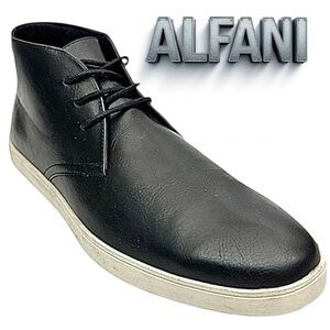 Alfani Barrett Black Leather Chukka Boots Men’s Size 10 M Macy’s Dress